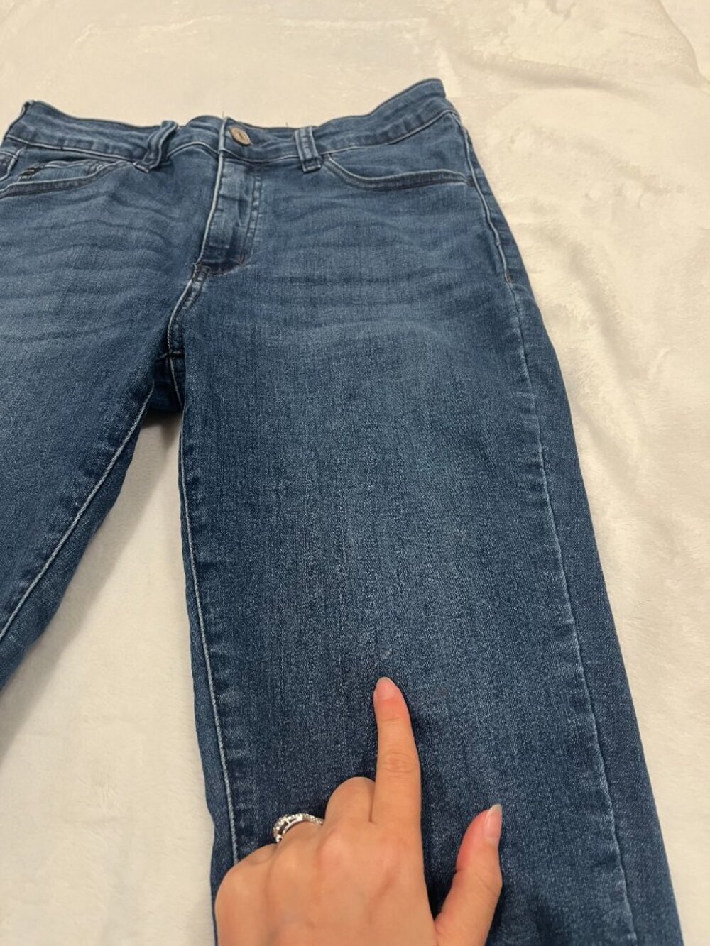 Kancan Dark Wash Skinny Jeans - Size 7 - Picture 10 of 10